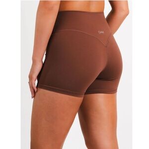 OAK 4” Shorts Acorn Brown Exercise Active Activewear Running Yoga Pilates S